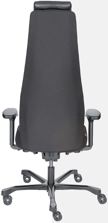 Эргономичное кресло Falto FIRST (наклон вперёд, зауженная спинка, ткань, чёрный)