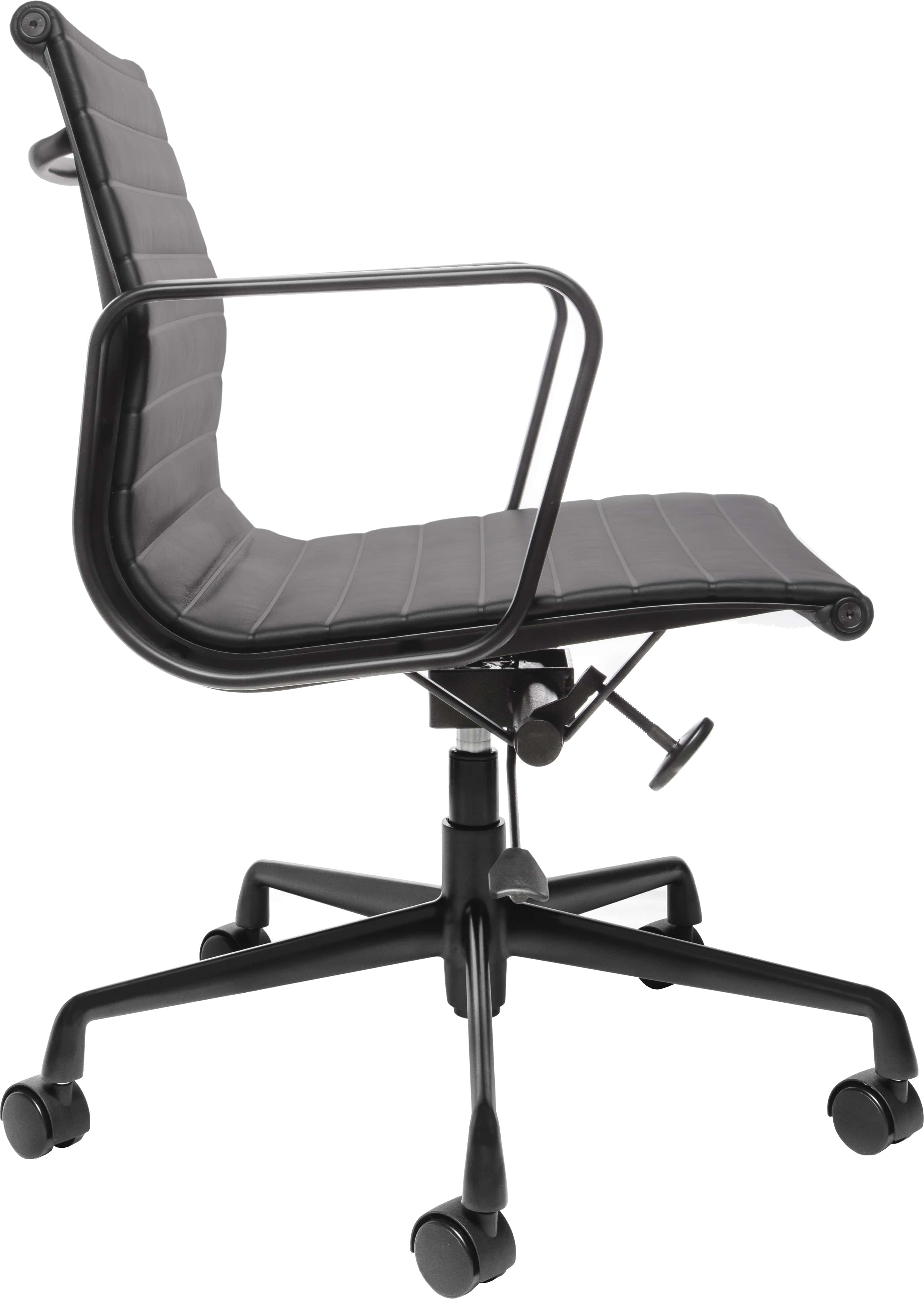 Эргономичное кресло Eames Ribbed Office Chair EA 117, Total Black