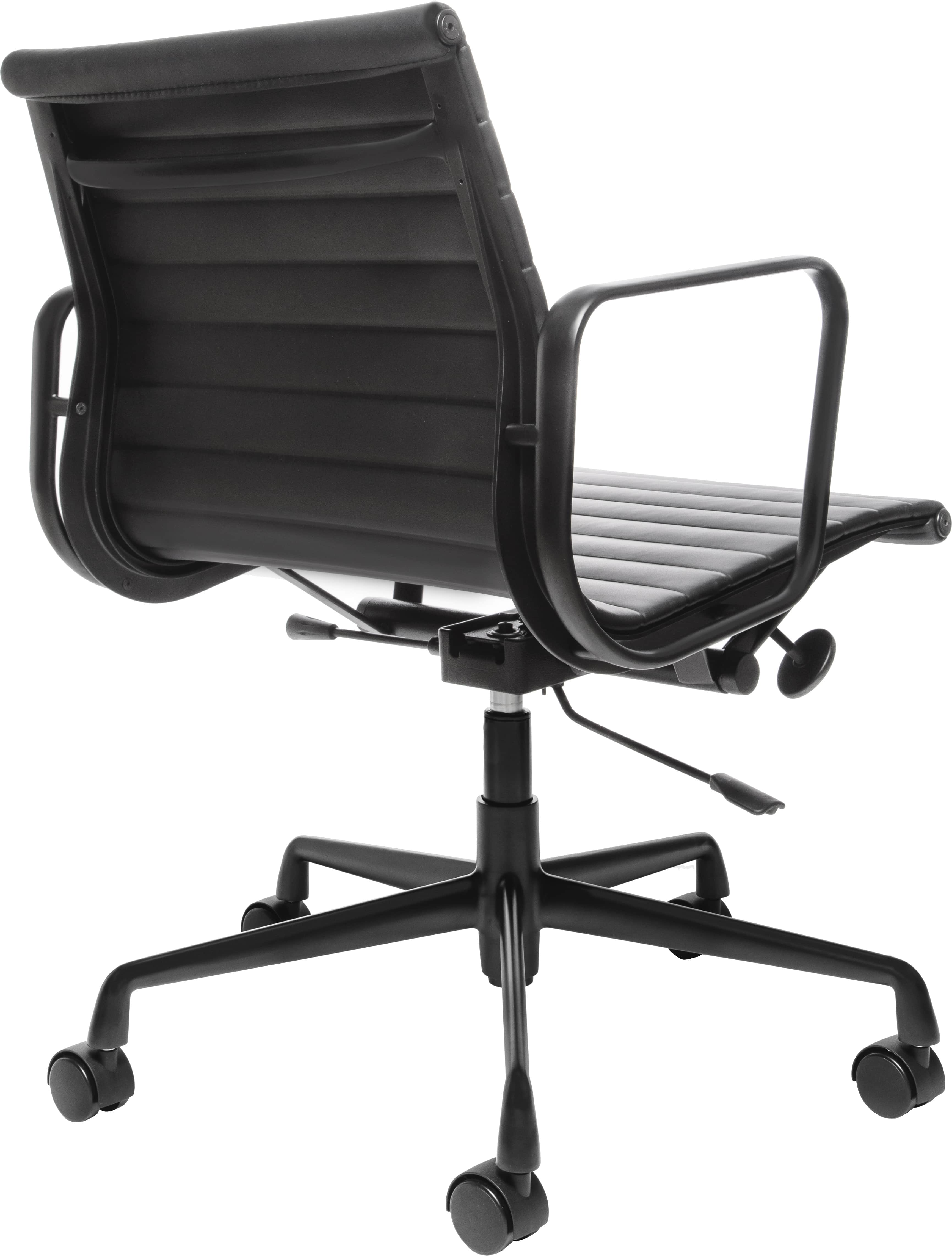 Эргономичное кресло Eames Ribbed Office Chair EA 117, Total Black