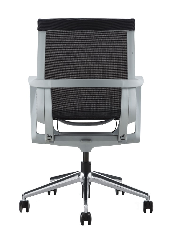 Эргономичное кресло Soho Design PROV LB черная сетка, алюминиевый каркас