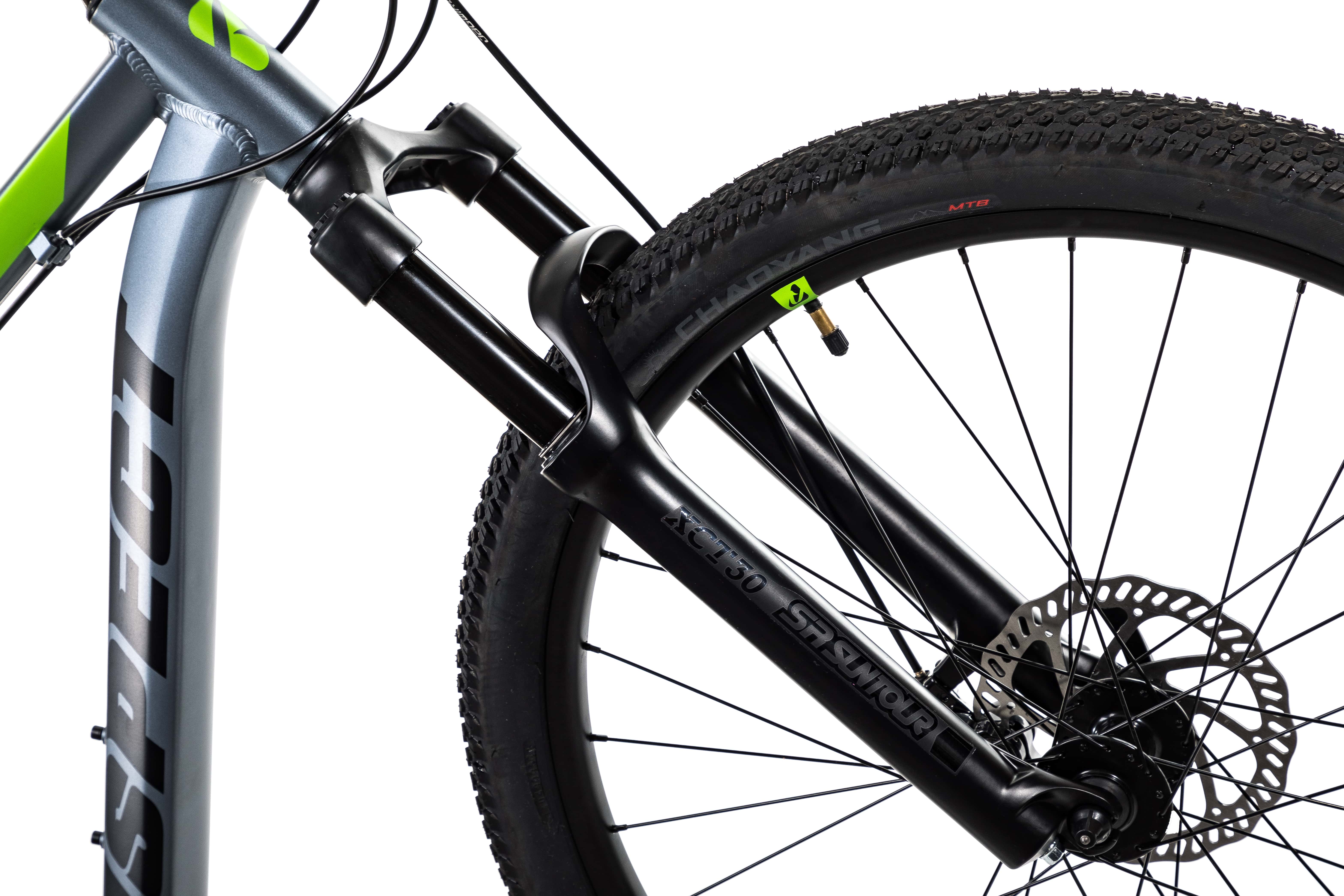 Велосипед Aspect IDEAL 26 14.5" Серо-зеленый (2022)