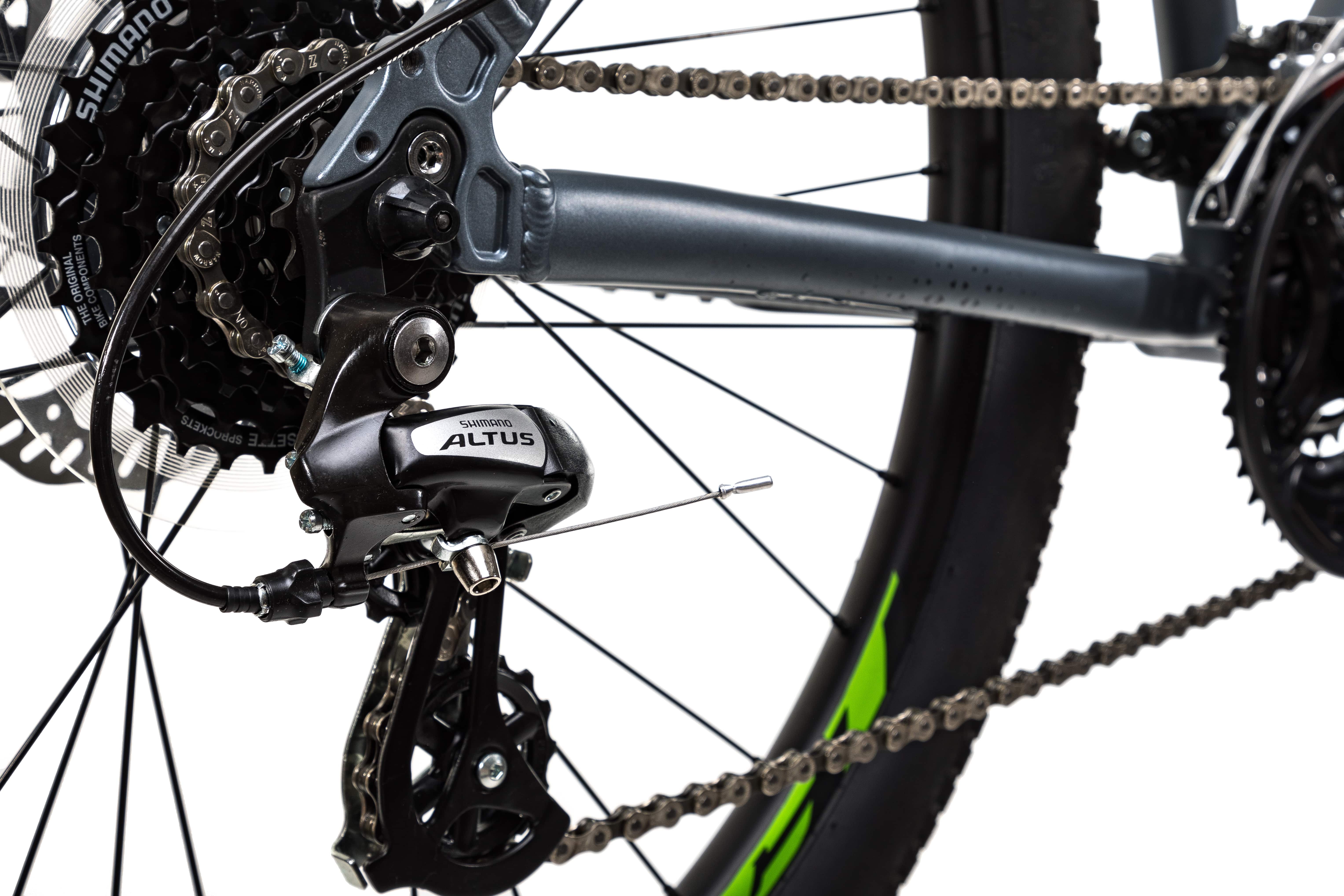 Велосипед Aspect IDEAL 26 14.5" Серо-зеленый (2022)