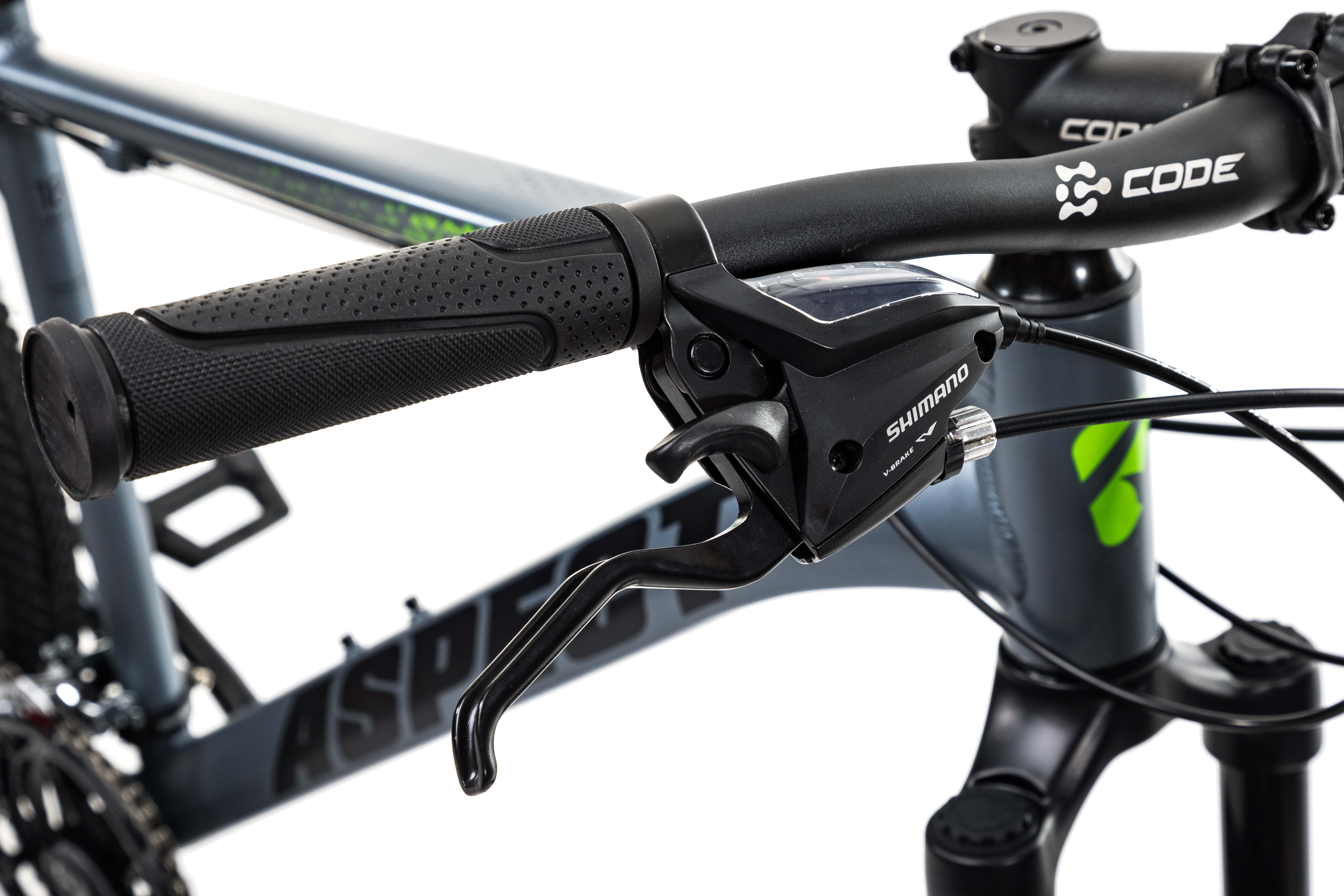 Велосипед Aspect IDEAL 26 16" Серо-зеленый (2022)