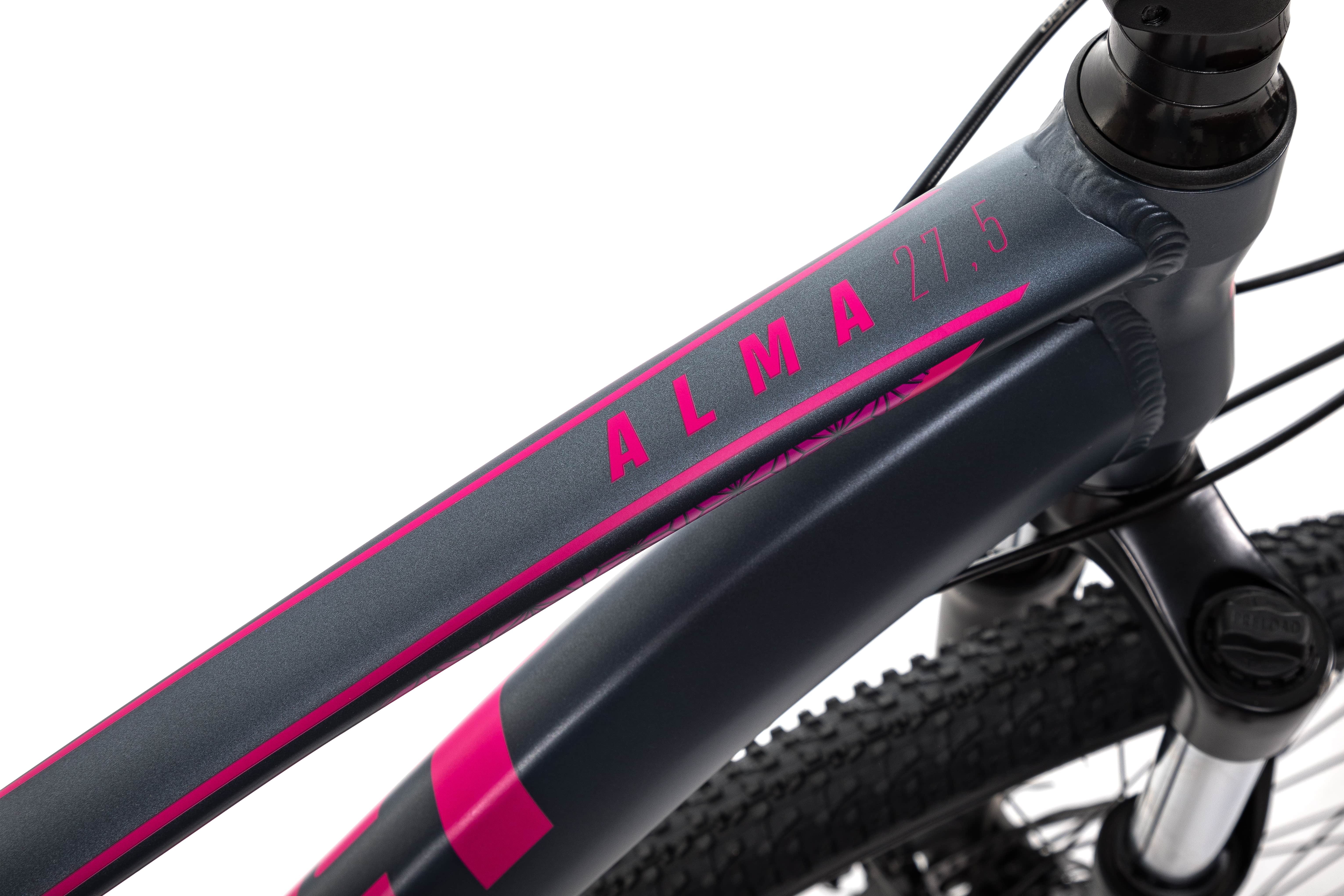 Велосипед Aspect ALMA 27.5 14.5" Черно-розовый (2022)