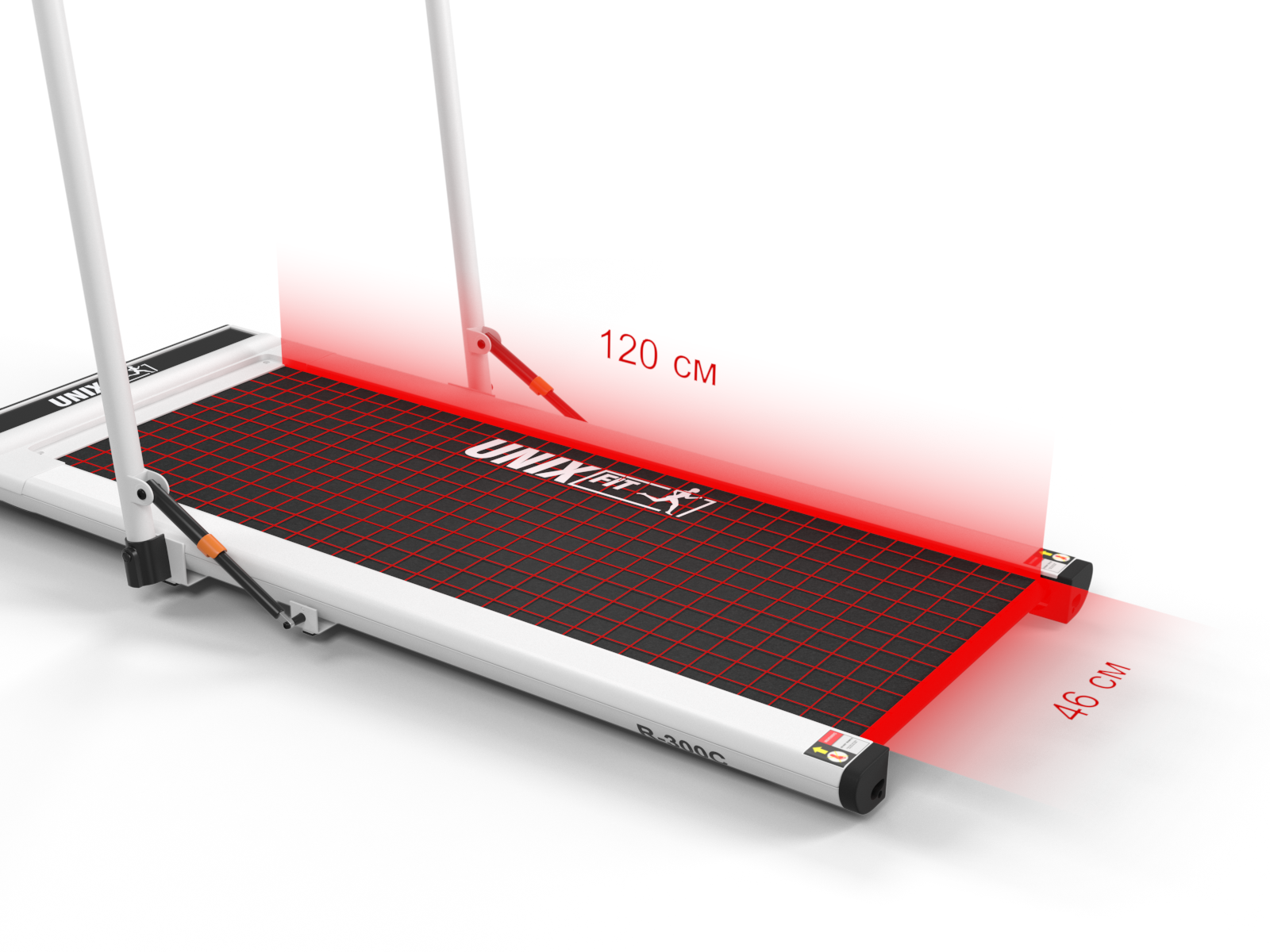 Беговая дорожка Unix Fit R-300C White