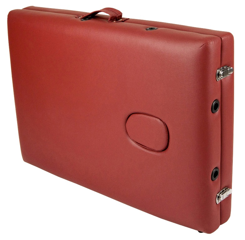 Складной массажный стол Atlas Sport 2-с, 60 см, деревянный (бургунди)