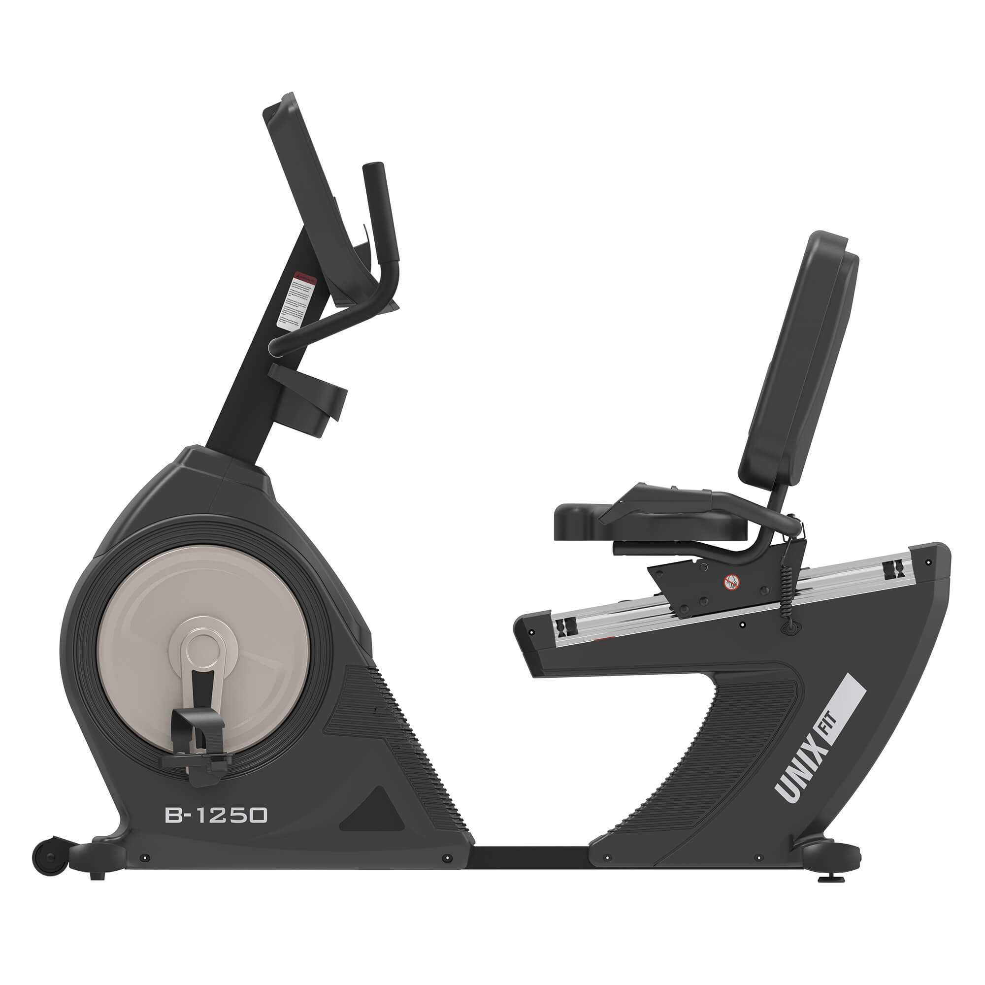 Велотренажер Unix Fit B-1250 PRO (7" LCD), горизонтальный