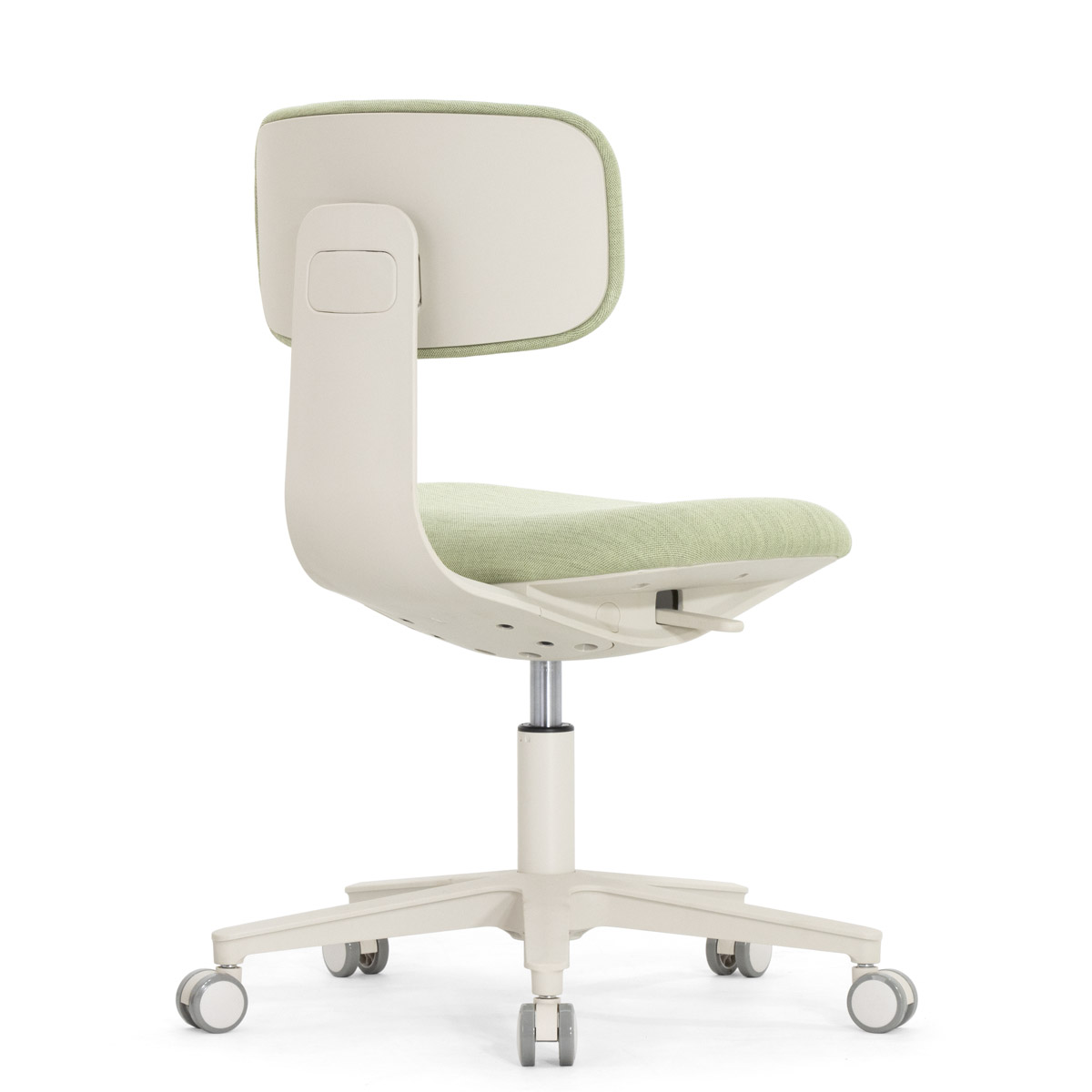 Эргономичное кресло Falto Rookie Plus (поворот спинки, ткань, каркас светлый, зелёный)