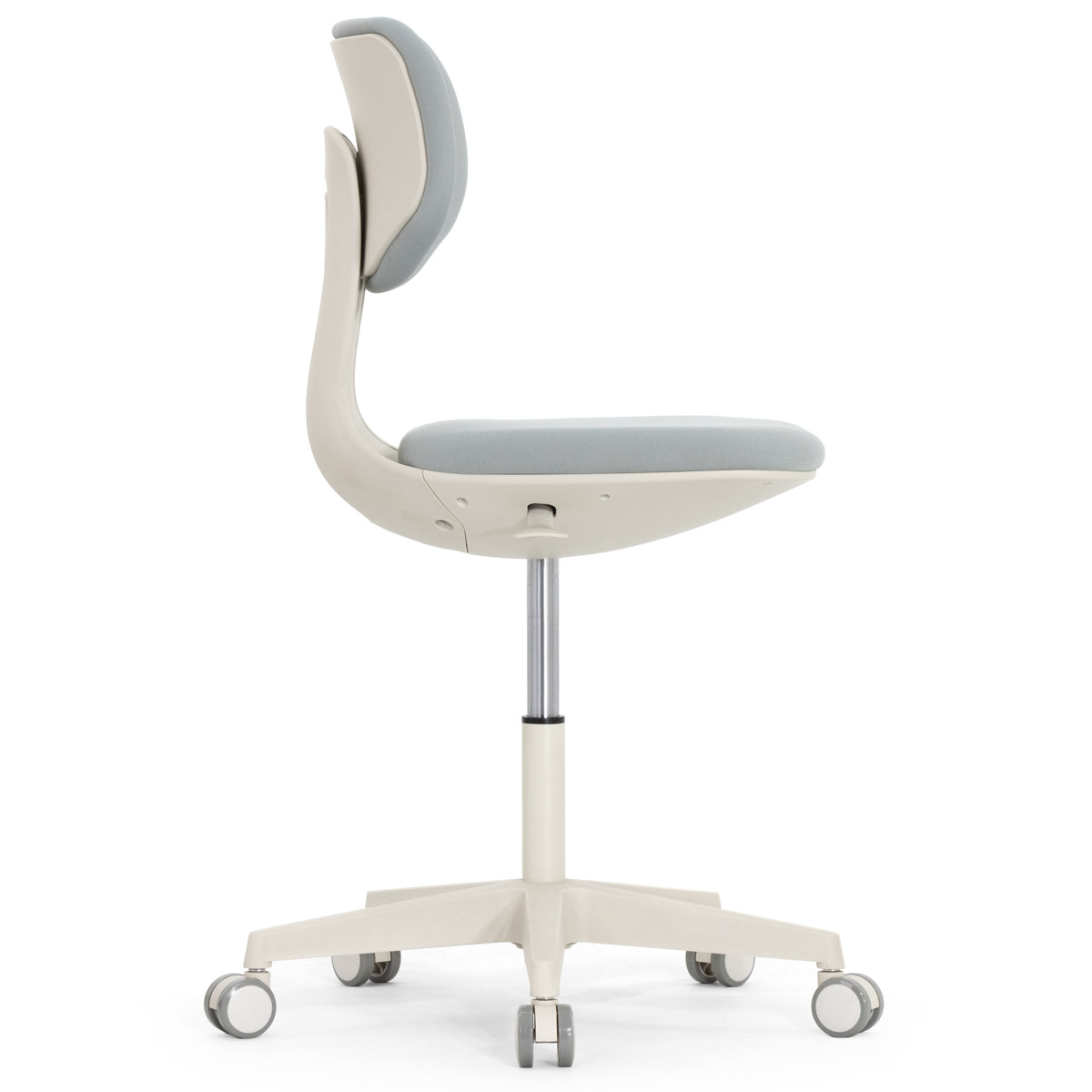 Эргономичное кресло Falto Rookie (регулируемая спинка, ткань, каркас светлый, серый)