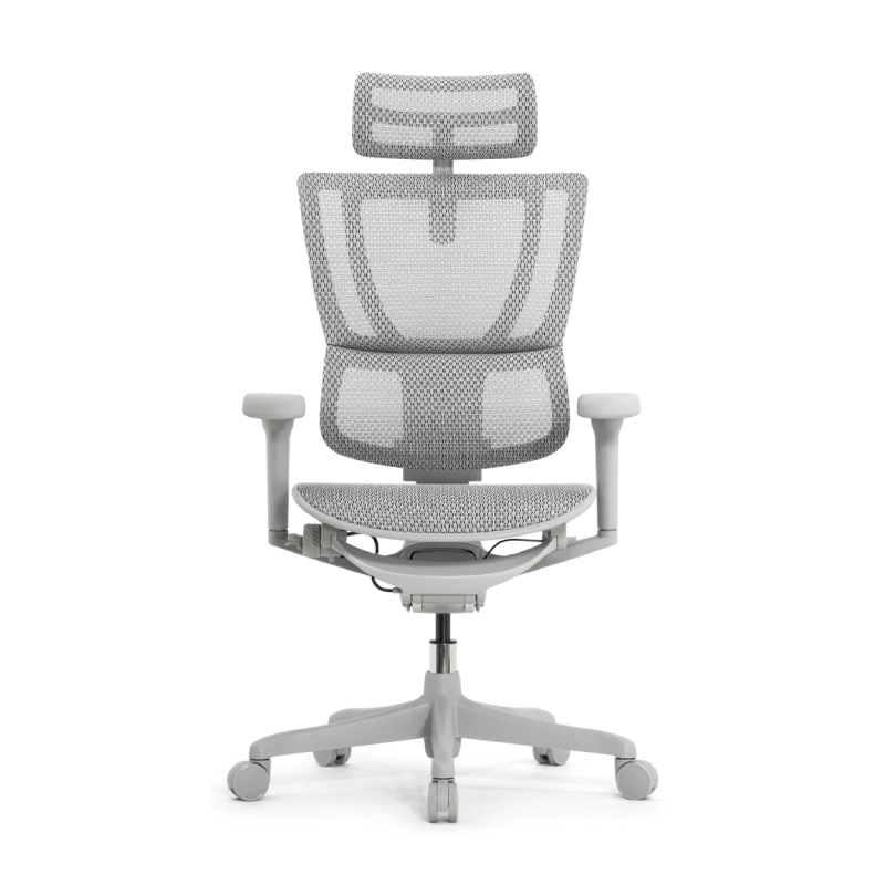 Эргономичное кресло Falto IOO Ultra (наклон вперёд, сетка, серый)