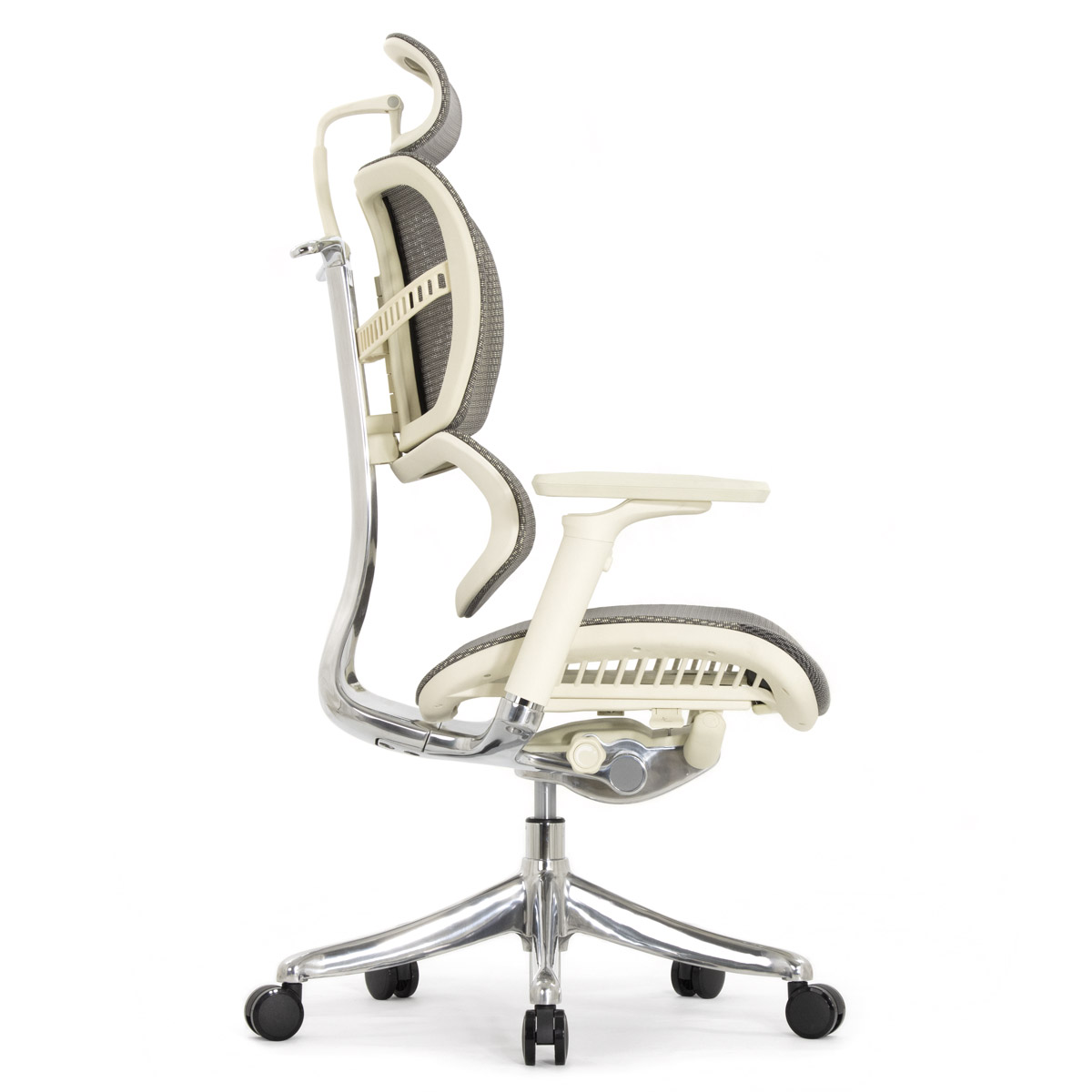 Анатомическое кресло Falto Fly 2 (динамичный подголовник, подлокотники 6D (360), сетка, светлый)