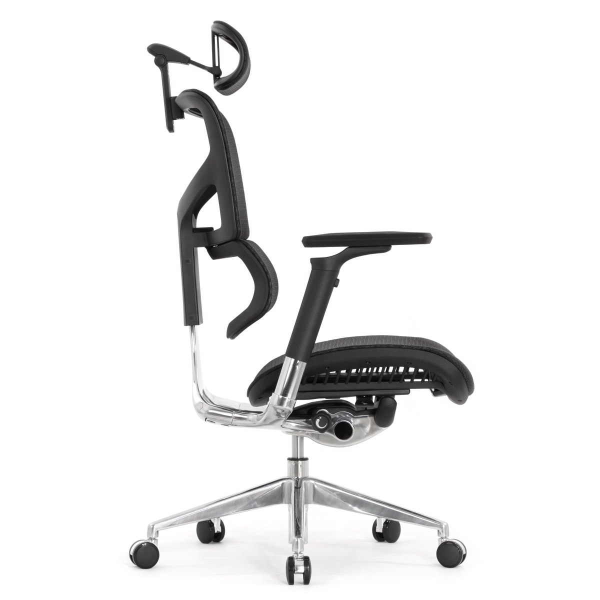 Эргономичное кресло Falto Sail 2 (динамичный поясничный упор, подлокотники 6D (360), сетка, чёрный)