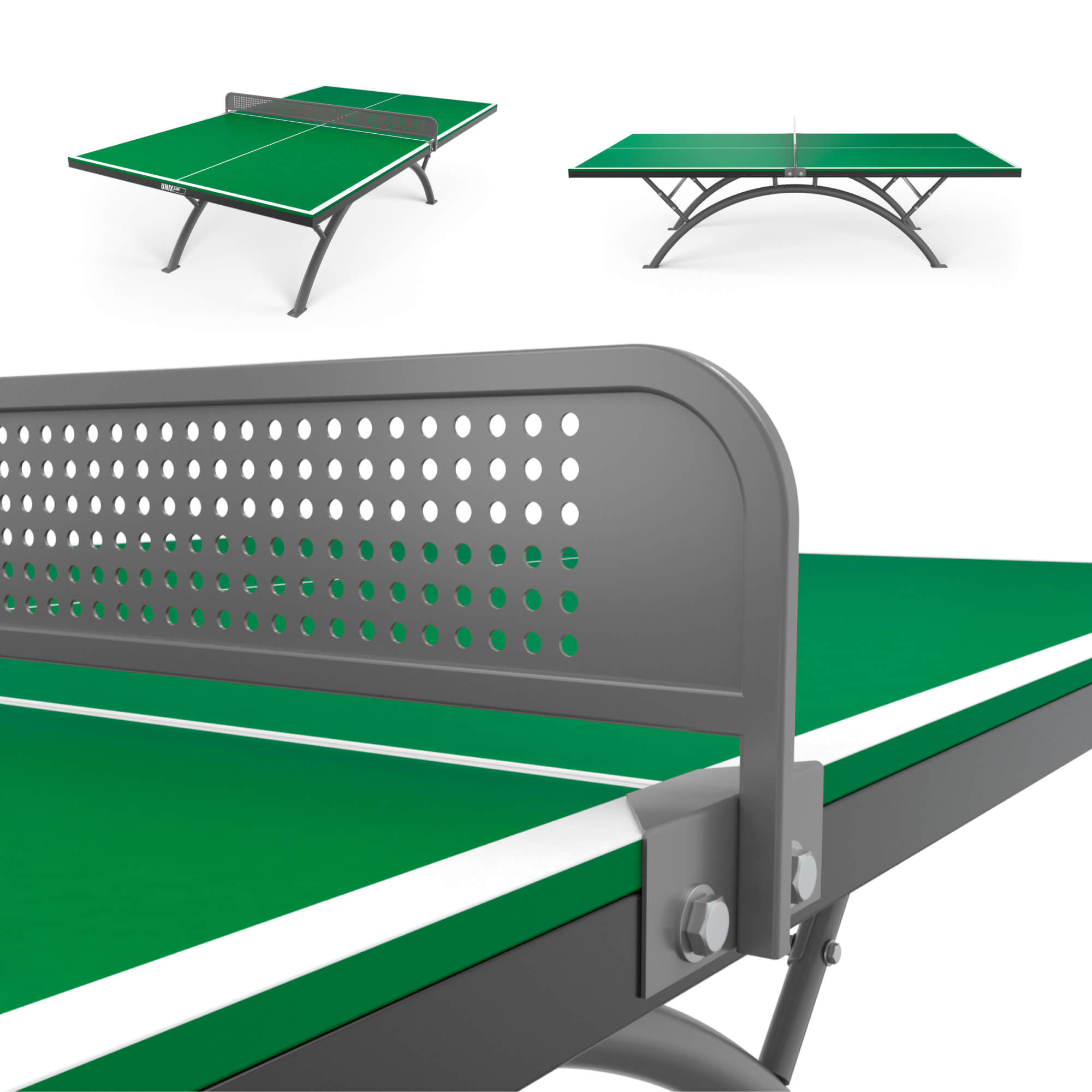 Теннисный стол UNIX line 14 мм SMC (Green / Grey)