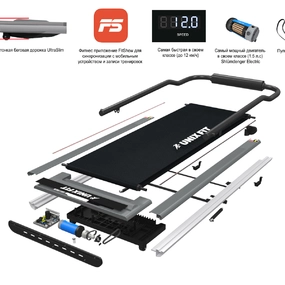 Беговая дорожка Unix Fit R-300C Grey