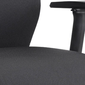 Эргономичное кресло Falto FIRST (наклон вперёд, зауженная спинка, ткань, чёрный)