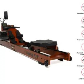 Гребной тренажер Unix Fit Wood Rower Dark