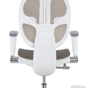 Детское эргономичное кресло Falto ORTO (корсетная спинка, слайдер, подлокотники 3D, сетка, золотой)