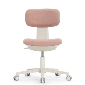 Эргономичное кресло Falto Rookie Plus (поворот спинки, ткань, каркас светлый, розовый)