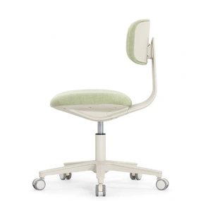 Эргономичное кресло Falto Rookie Plus (поворот спинки, ткань, каркас светлый, зелёный)
