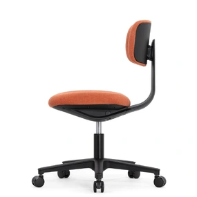Эргономичное кресло Falto Rookie Plus (поворот спинки, ткань, каркас чёрный, оранжевый)