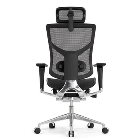 Компьютерное кресло Falto Star Ergo 2 (2D поясничный упор, подлокотники 6D (360), сетка, чёрный)